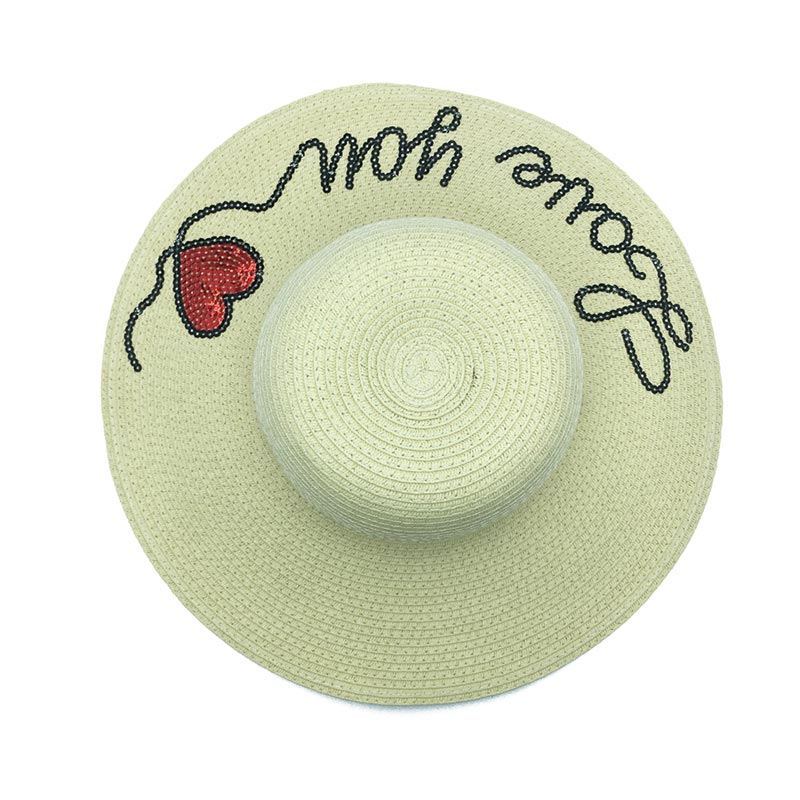 Nemokamas logotipas Seaside Short Brim Lady Sun Staw Hat